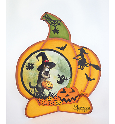 LR0562 - Marianne Design - Border with pumpkins - Automne, Halloween - Detail 2
