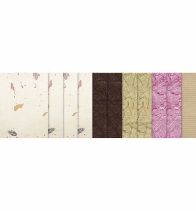 61620005 - Ursus - Papier Nature, Leaves(Feuilles), 11 feuilles 23x33cm - Nature du papier - Detail 2