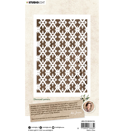JMA-ES-MASK104 - Jenine's - Diamond pattern Essentials nr.104 - Diamant - Detail 1