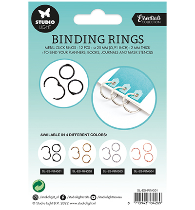 SL-ES-RING01 - StudioLight - Binding click rings Black Essentials nr.01 - Catalogues & inspiration - Detail 1