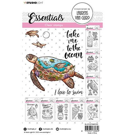 BL-ES-STAMP255 - StudioLight - Swimming turtle Essentials nr.255 - La mer / plage - Detail 1