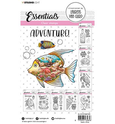 BL-ES-STAMP256 - StudioLight - Adventure fish Essentials nr.256 - La mer / plage - Detail 1