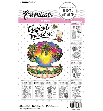 BL-ES-STAMP257 - StudioLight - Tropical paradise Essentials nr.257 - La mer / plage - Detail 1