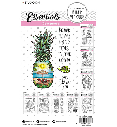 BL-ES-STAMP258 - StudioLight - Pineapple beach Essentials nr.258 - La mer / plage - Detail 1