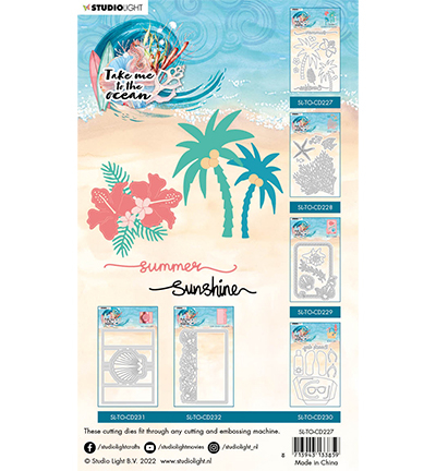 SL-TO-CD227 - StudioLight - Summer sunshine Take me to the Ocean nr.227 - Mer / plage - Detail 1