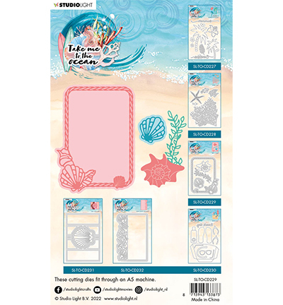 SL-TO-CD229 - StudioLight - Shell frame Take me to the Ocean nr.229 - Mer / plage - Detail 1