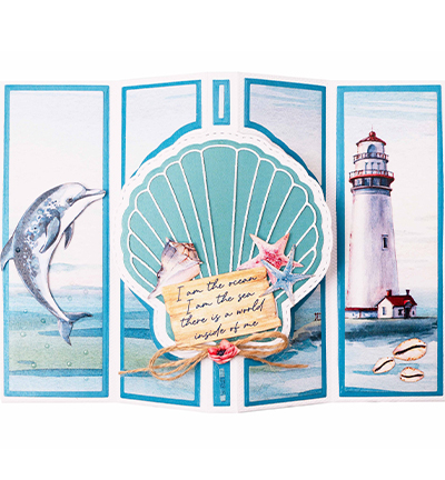 SL-TO-CD231 - StudioLight - Shell card shape Take me to the Ocean nr.231 - Mer / plage - Detail 2