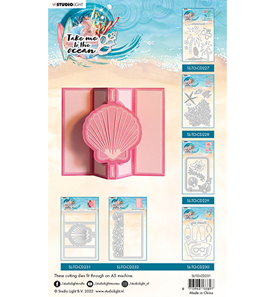 SL-TO-CD231 - StudioLight - Shell card shape Take me to the Ocean nr.231 - Mer / plage - Detail 1