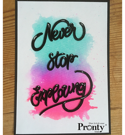 492.010.021 - Pronty - Chipboard Quotes - Grey Chipboard - Detail 1