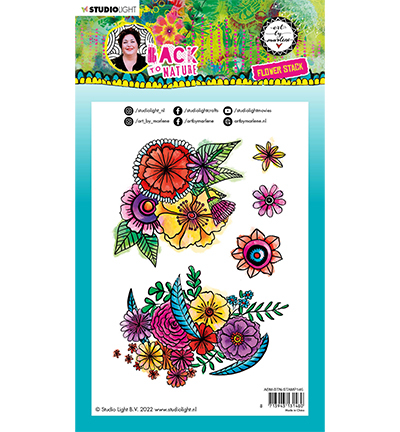 ABM-BTN-STAMP146 - Art by Marlene - Flower Stack Back To Nature nr.146 - Tampons Art by Marlene - Detail 1 ABM-BTN-STAMP146 - Art by Marlene - Flower Stack Back To Nature nr.146 - Tampons Art by Marlene - Detail 1
