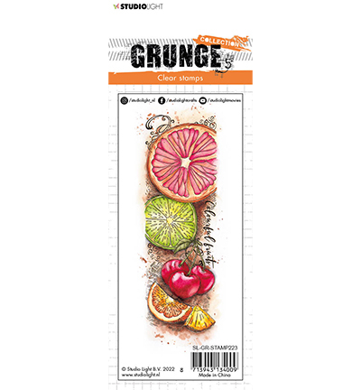 SL-GR-STAMP223 - StudioLight - Colourful fruit Grunge Collection nr.223 - Fruits - Detail 1