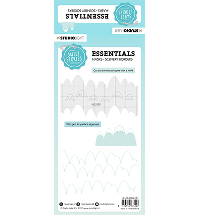 SL-SS-MASK121 - StudioLight - Mountains scene Sweet Stories nr.121 - Ciel, paysage, horizon - Detail 1