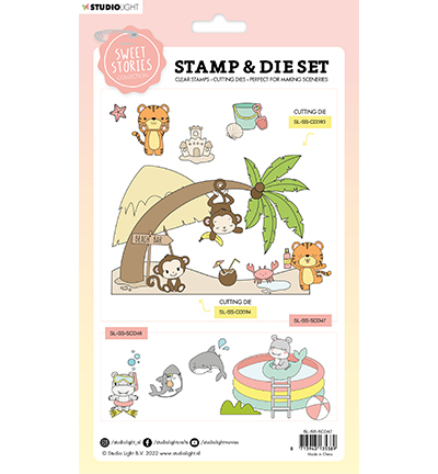 SL-SS-SCD47 - StudioLight - Beach fun Sweet Stories nr.47 - Animaux - Detail 1