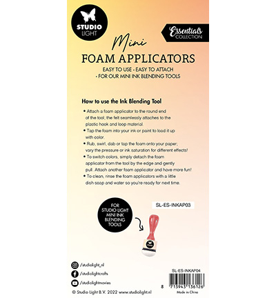 SL-ES-INKAP04 - StudioLight - SL 9 Ink Blending Tool Replacment foam pads nr.04 - Outils blending & brosses - Detail 1 SL-ES-INKAP04 - StudioLight - SL 9 Ink Blending Tool Replacment foam pads nr.04 - Outils blending & brosses - Detail 1
