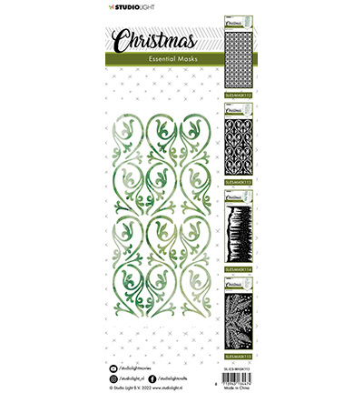 SL-ES-MASK113 - StudioLight - Christmas Slimlinne swirly Essentials nr.113 - Noël, hiver - Detail 1