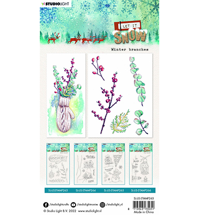 SL-LIS-STAMP263 - StudioLight - Winter branches Let it snow nr.263 - Tampons Studio Light - Detail 1 SL-LIS-STAMP263 - StudioLight - Winter branches Let it snow nr.263 - Tampons Studio Light - Detail 1
