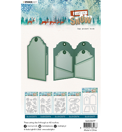 SL-LIS-CD377 - StudioLight - Tag pocket book Let it snow nr.377 - Matrices Studio Light - Detail 1 SL-LIS-CD377 - StudioLight - Tag pocket book Let it snow nr.377 - Matrices Studio Light - Detail 1