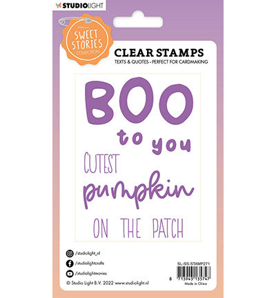 SL-SS-STAMP271 - StudioLight - Quotes large Boo to you Sweet Stories nr.271 - Tampons Studio Light - Detail 1 SL-SS-STAMP271 - StudioLight - Quotes large Boo to you Sweet Stories nr.271 - Tampons Studio Light - Detail 1