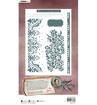 JMA-IP-MASK130 - Jenine's - Borders & backgrounds Inner Peace nr.130 - Background - Detail 1