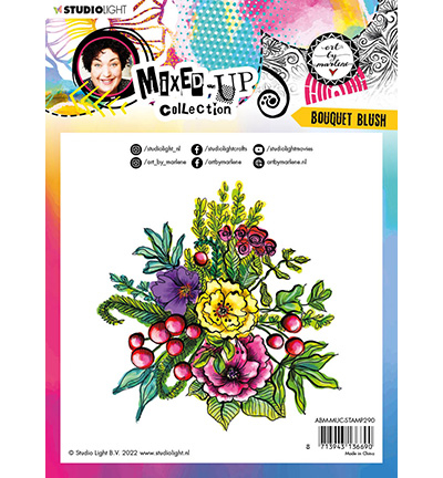 ABM-MUC-STAMP290 - Art by Marlene - Bouquet Blush Mixed-Up Collection nr.290 - Fleurs - Detail 2