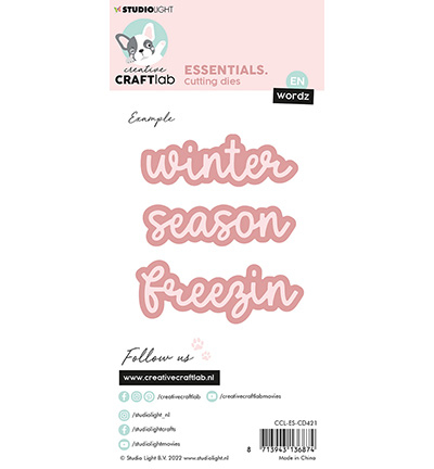 CCL-ES-CD421 - CraftLab - Winter Essentials Wordz nr.421 - Textes - Detail 2