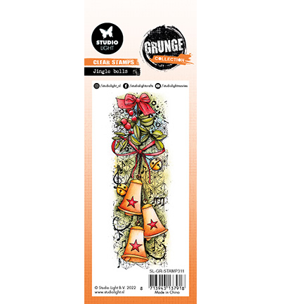SL-GR-STAMP311 - StudioLight - Jingle bells Grunge Collection nr.311 - Noël, hiver - Detail 2