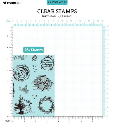 SL-GR-STAMP317 - StudioLight - Enjoy winter Grunge Collection nr.317 - Noël, hiver - Detail 1