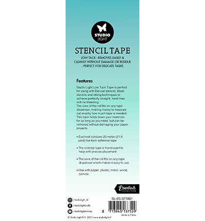 SL-ES-STTA01 - StudioLight - Stencil Tape Low tack Essential Tools nr.01 - Craft Tape - Detail 1