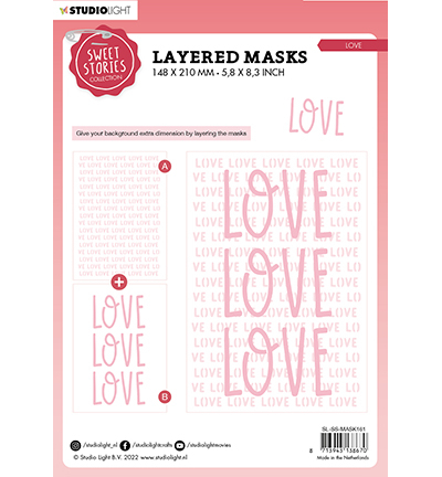 SL-SS-MASK161 - StudioLight - Love Sweet Stories nr.161 - Amour - Detail 3