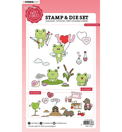 SL-SS-SCD52 - StudioLight - Toadally in love Sweet Stories nr.52 - Amour, amitié - Detail 5