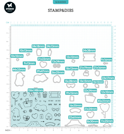 SL-SS-SCD53 - StudioLight - Lovely date Sweet Stories nr.53 - Amour, amitié - Detail 2