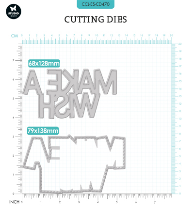 CCL-ES-CD470 - CraftLab - Make a wish Essentials Wordz XL nr.470 - Textes - Detail 2