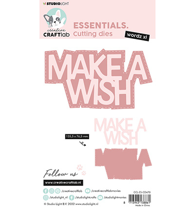 CCL-ES-CD470 - CraftLab - Make a wish Essentials Wordz XL nr.470 - Textes - Detail 3