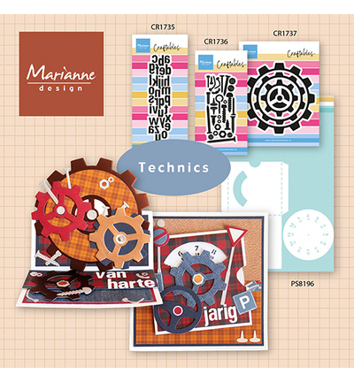 CR1735 - Marianne Design - Alphabet (M) - Craftables - Detail 1