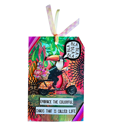 ABM-25-MASK355 - Art by Marlene - Falling leaves Art by Marlene nr.355 - Arbres, Plantes - Detail 1