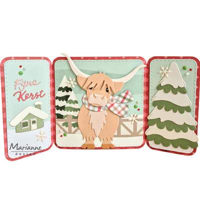AK0099 - Marianne Design - Merry Christmas backgrounds by Marleen - Général - Detail 2