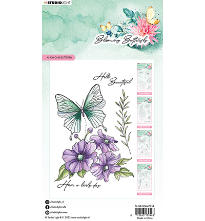 SL-BB-STAMP359 - StudioLight - Anemone butterfly Blooming Butterfly nr.359 - Tampons Studio Light - Detail 1 SL-BB-STAMP359 - StudioLight - Anemone butterfly Blooming Butterfly nr.359 - Tampons Studio Light - Detail 1