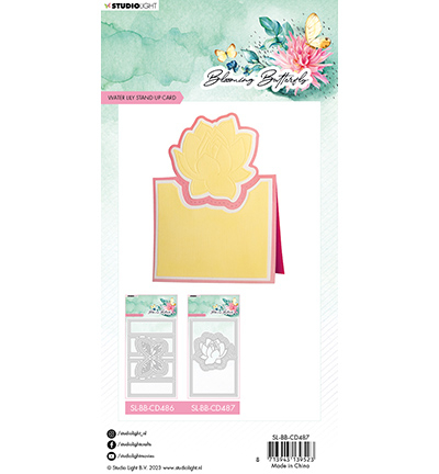SL-BB-CD487 - StudioLight - Water Lily card Blooming Butterfly nr.487 - Matrices Studio Light - Detail 1 SL-BB-CD487 - StudioLight - Water Lily card Blooming Butterfly nr.487 - Matrices Studio Light - Detail 1