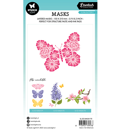 SL-ES-MASK170 - StudioLight - Floral butterfly Essentials nr.170 - Masques Essentials - Detail 1 SL-ES-MASK170 - StudioLight - Floral butterfly Essentials nr.170 - Masques Essentials - Detail 1