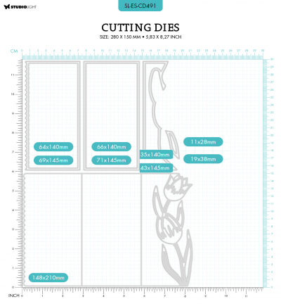 SL-ES-CD491 - StudioLight - Tulip card shape Essentials nr.491 - Matrices Essentials - Detail 4 SL-ES-CD491 - StudioLight - Tulip card shape Essentials nr.491 - Matrices Essentials - Detail 4