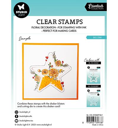SL-ES-STAMP367 - StudioLight - Big Star Essentials nr.367 - Fleurs - Detail 1