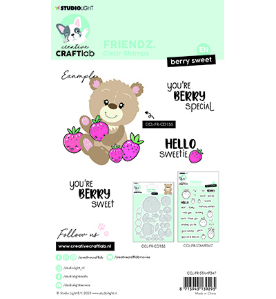 CCL-FR-STAMP347 - CraftLab - Hello sweetie Friendz nr.347 - Tampons CraftLab - Detail 1 CCL-FR-STAMP347 - CraftLab - Hello sweetie Friendz nr.347 - Tampons CraftLab - Detail 1