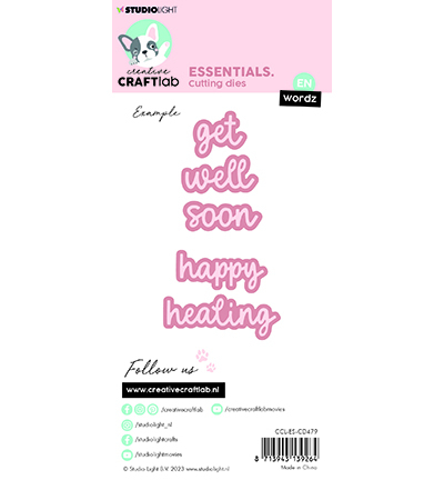 CCL-ES-CD479 - CraftLab - Wordz get well (EN) Essentials nr.479 - Textes - Detail 2