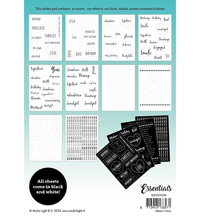 SL-ES-STIC06 - StudioLight - Sentiments Essentials nr.06 - Autocollants - Detail 2 SL-ES-STIC06 - StudioLight - Sentiments Essentials nr.06 - Autocollants - Detail 2