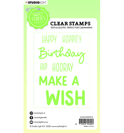 SL-SS-STAMP418 - StudioLight - Quotes large Make s wish Sweet Stories nr.418 - Textes - Detail 4