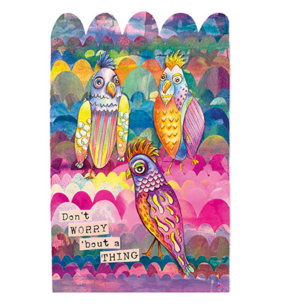 ABM-SI-STAMP406 - Art by Marlene - Don't worry Signature Collection nr.406 - Animaux - Detail 1