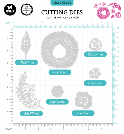 ABM-SI-CD505 - Art by Marlene - Floral-fun Signature Collection nr.505 - Fleurs - Detail 3