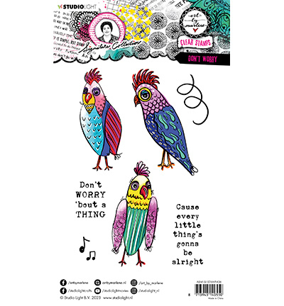 ABM-SI-STAMP406 - Art by Marlene - Don't worry Signature Collection nr.406 - Animaux - Detail 3