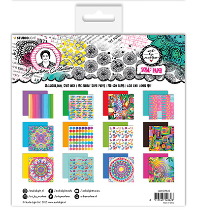 ABM-SI-PS25 - Art by Marlene - Scrap Paper Signature Collection nr.25 - Paper Set - Detail 1