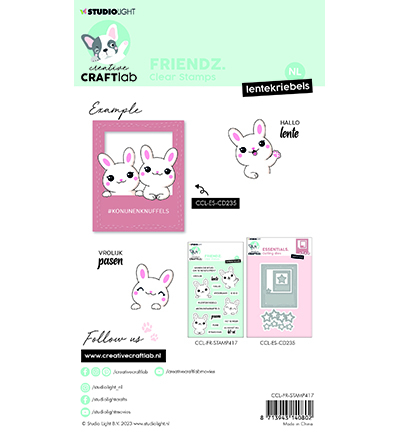 CCL-FR-STAMP417 - CraftLab - Lentekriebels Friendz nr.417 - Textes - Detail 2